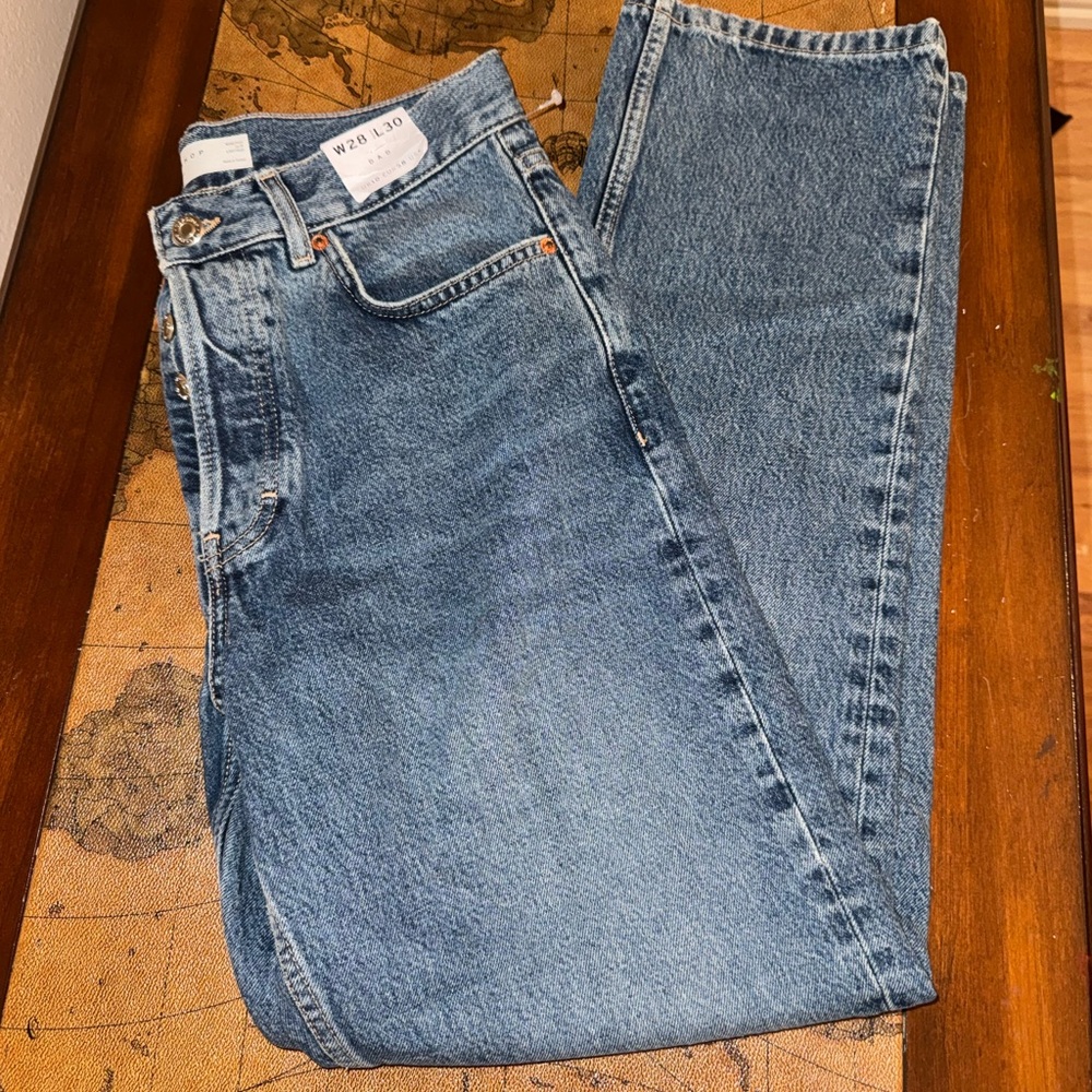 🔝Topshop Blue Straight Jeans🔝